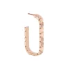 Mono-Boucle d'oreille Ride & Love semi-pav&eacute;e Medium