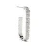 Mono-Boucle d'oreille Ride & Love pav&eacute;e Medium - Or blanc 18k