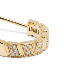 Mono-Boucle d'oreille Ride & Love pav&eacute;e Small