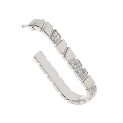 Mono-Boucle d'oreille Ride & Love semi-pav&eacute;e Medium