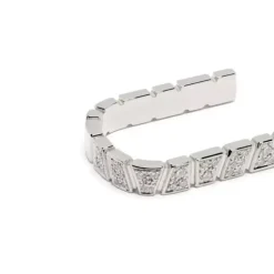 Mono-Boucle d'oreille Ride & Love pavée Medium - Or blanc 18k