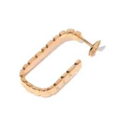 Mono-Boucle d'oreille Ride & Love semi-pav&eacute;e Medium