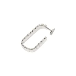 Mono-Boucle d'oreille Ride & Love semi-pav&eacute;e Medium