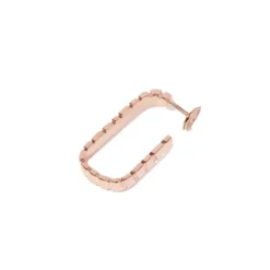Mono-Boucle d'oreille Ride & Love semi-pav&eacute;e Medium