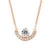 Pendentif Intr&eacute;pide petit arc 0.5ct pav&eacute;