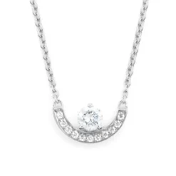 Pendentif Intr&eacute;pide petit arc 0.25ct pav&eacute;