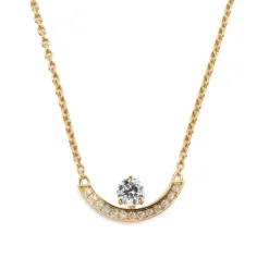 Pendentif Intrépide grand arc 0.25ct pavé