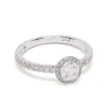 Solitaire Absolu.e Couronne 0.5ct pav&eacute;