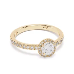 Solitaire Absolu.e Couronne 0.5ct pav&eacute;