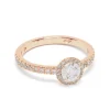 Solitaire Absolu.e Couronne 0.5ct pav&eacute;