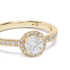 Solitaire Absolu.e Couronne 0.5ct pav&eacute;