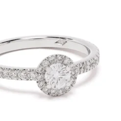 Solitaire Absolu.e Couronne 0.25ct pav&eacute;