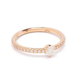 Solitaire Absolu.e 0.25ct pav&eacute;