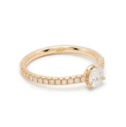 Solitaire Absolu.e 0.5ct pavé