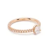 Solitaire Absolu.e 0.5ct pav&eacute;