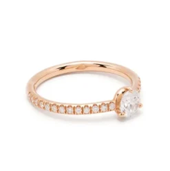 Solitaire Absolu.e 0.5ct pav&eacute;