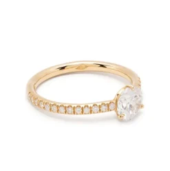 Solitaire Absolu.e 1ct pav&eacute;