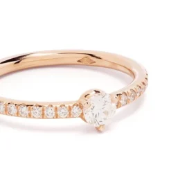 Solitaire Absolu.e 0.25ct pav&eacute;