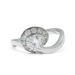 Solitaire Amour &Eacute;ternel 0.5ct semi-pav&eacute;