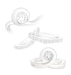 Solitaire Amour &Eacute;ternel 0.7ct semi-pav&eacute;